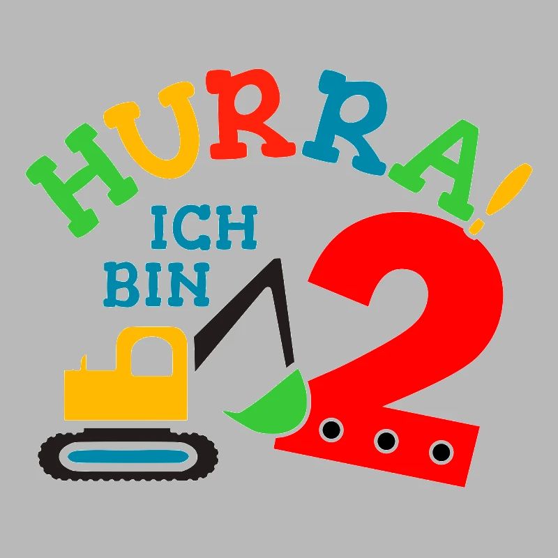 2. Geburstag Bagger