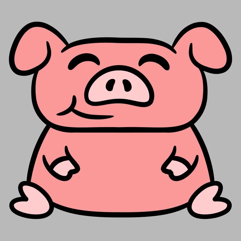 Assis Cochon Amour Petit Cochon Mignon