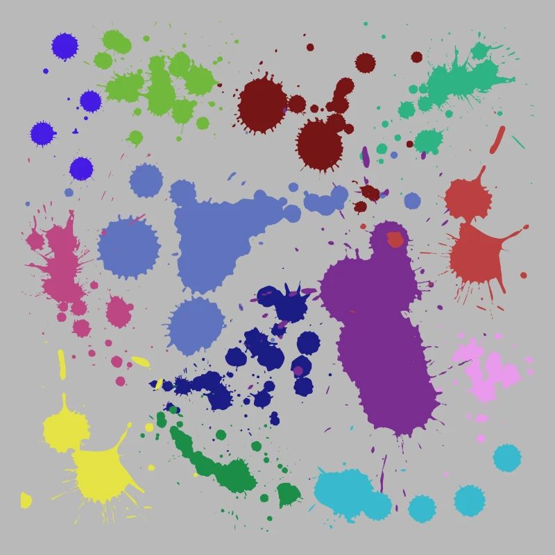 Paint splatter design