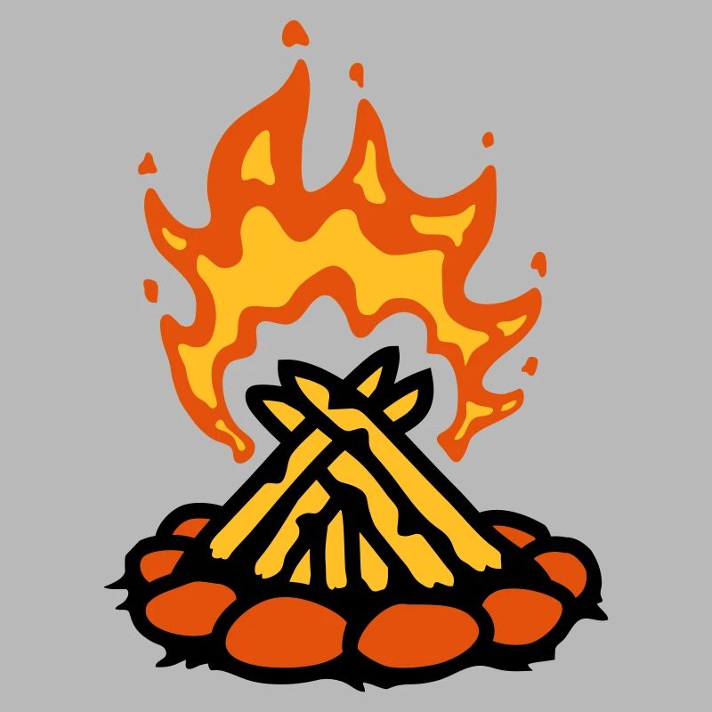 Feu primitif feu de camp camping