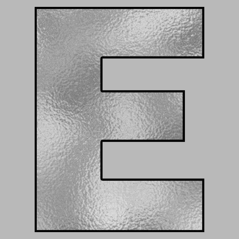 Lettre E Argent