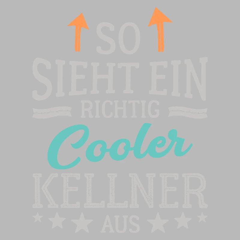 So sieht ein richtig cooler Kellner aus Bedienung