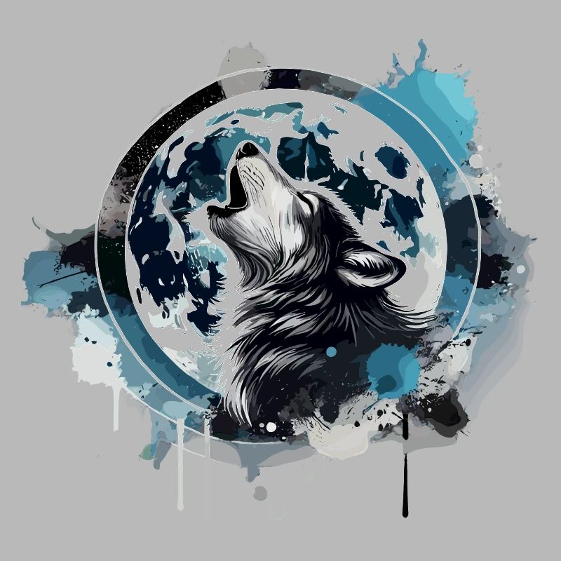 Heulender Wolf