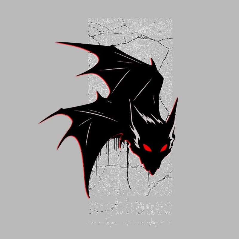 Nightmare Bat – Gothic Horror Vampire Creature Art