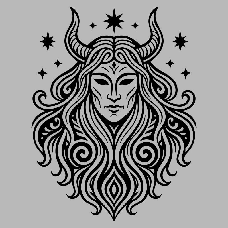 Rauhnächte Perchtenmaske Pagan Symbol
