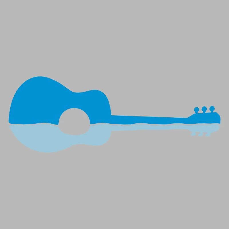 Water Reflection Guitar Half