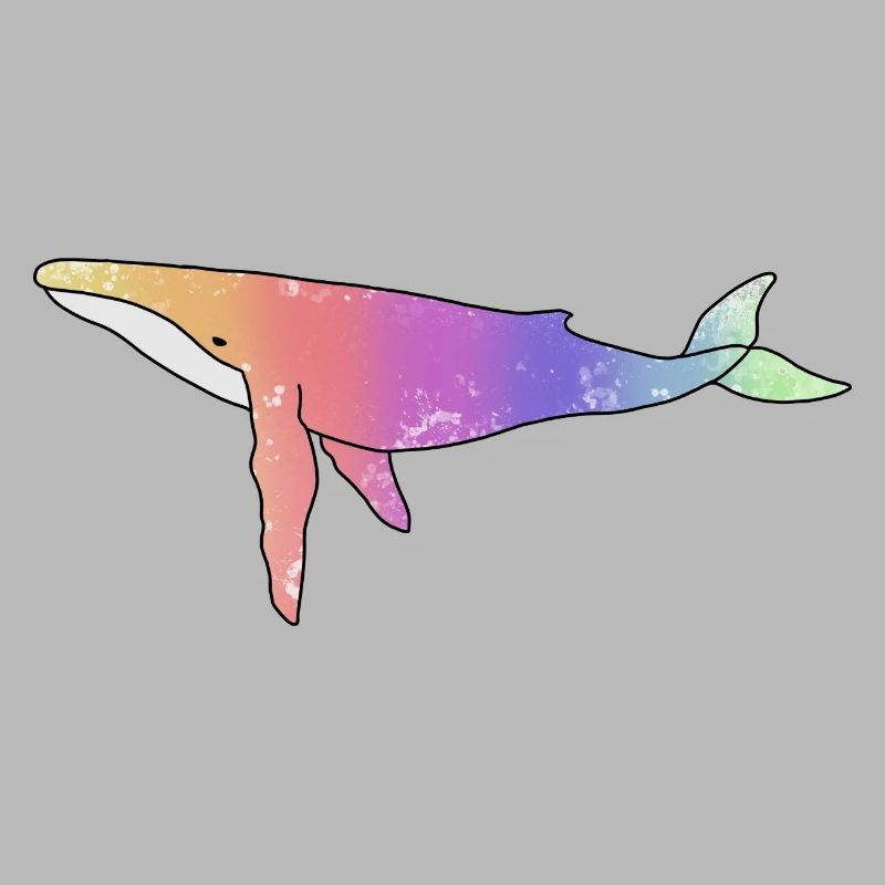 Wal Regenbogen Version