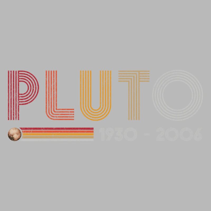 Pluto Never Forget Science and Astronomy Retro