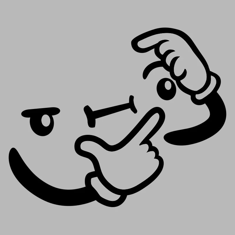 Hand Geste Grübeln