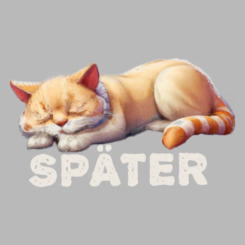 Sleeping cat, I'll do it later