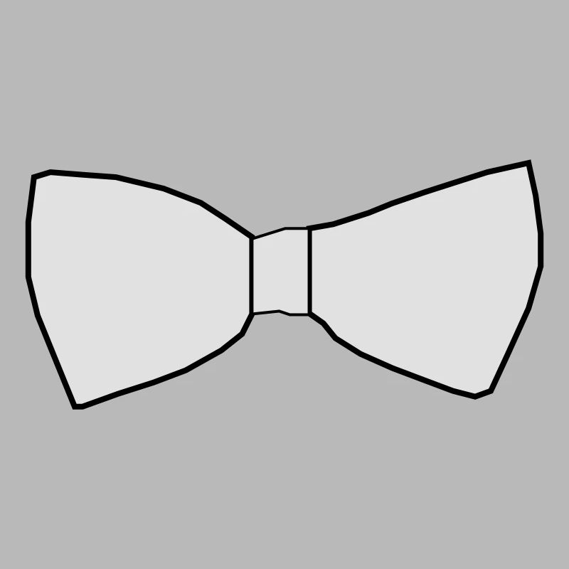 Fake vlinderdas vector wit