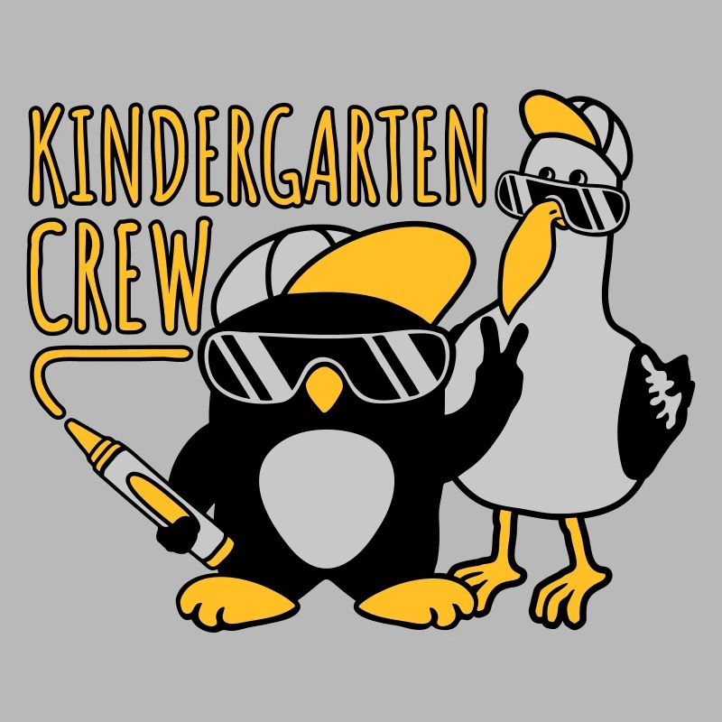 Kindergarten Crew Möwe Pinguin