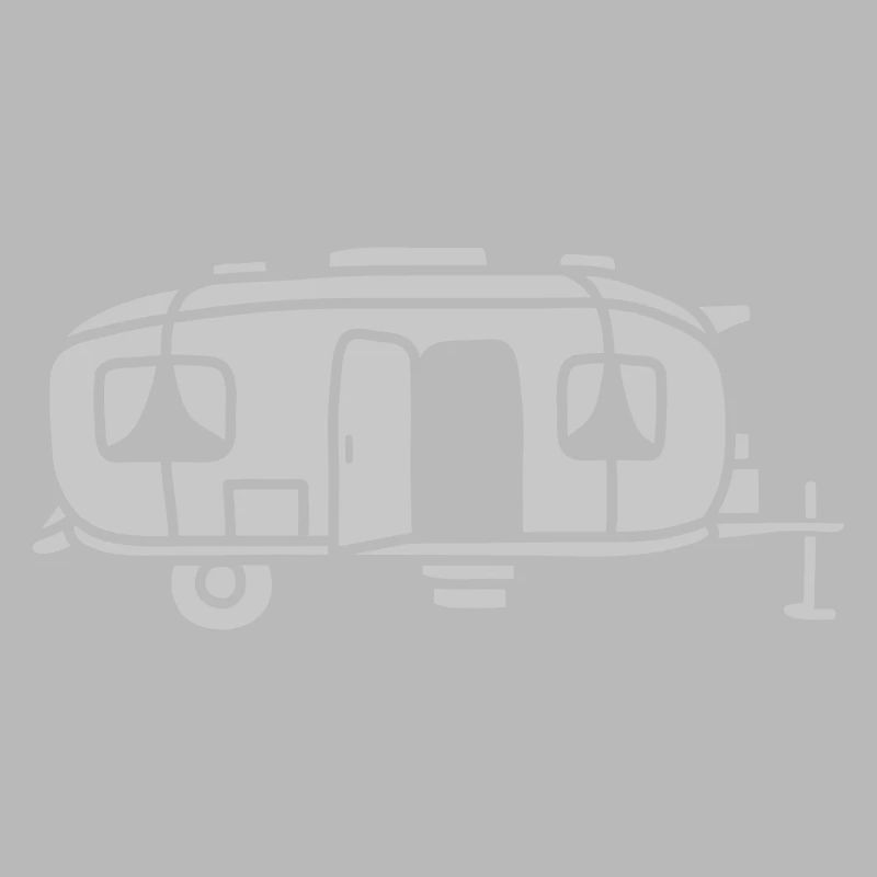 Caravan Comic Design Camping