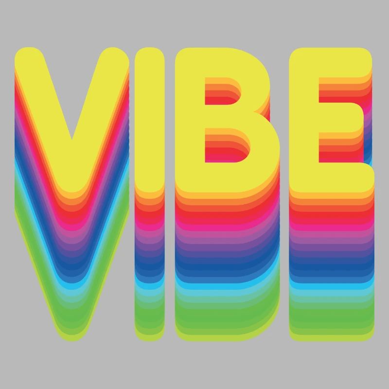 Nur gute Vibes - retro style