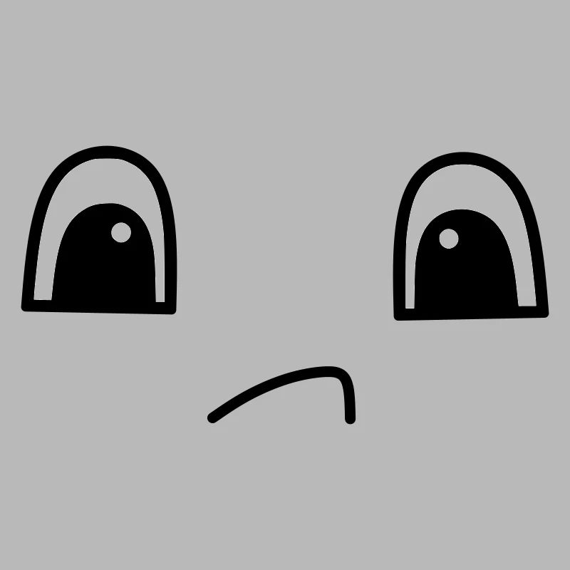 Cute sad face