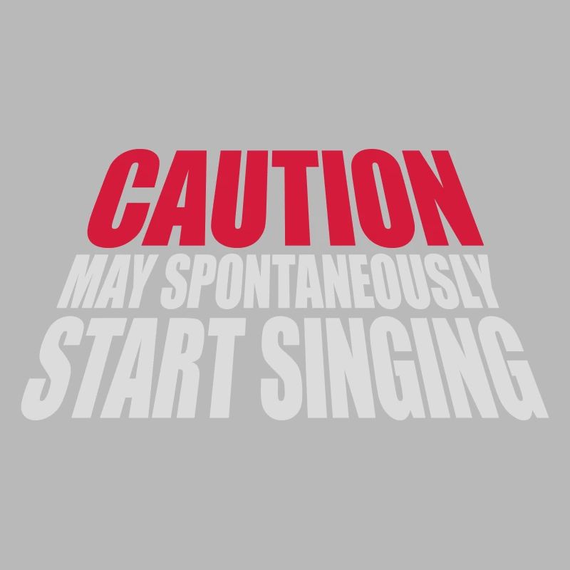 may spontaneously start singing