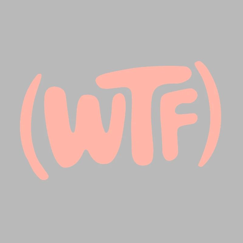 Cool WTF design with fun typography