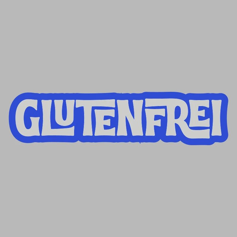 Glutenfrei Logo Blau Statement