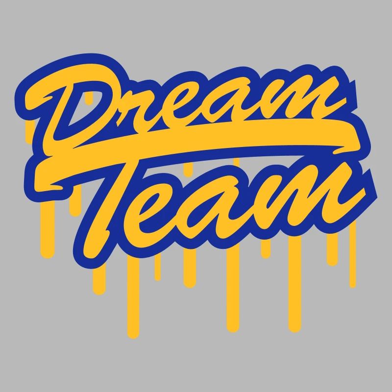 Timbre Graffiti Logo Design Dream Team Freunde peu