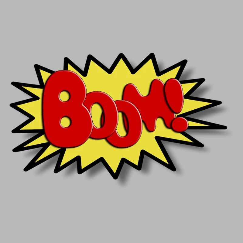 Boom Comicstyle Comicfigur Lichtenstein Pop Art
