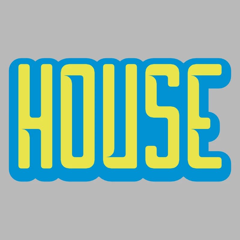 Conception de logo de lettrage de maison