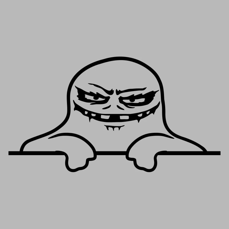 Geist Comic Mauer Monster