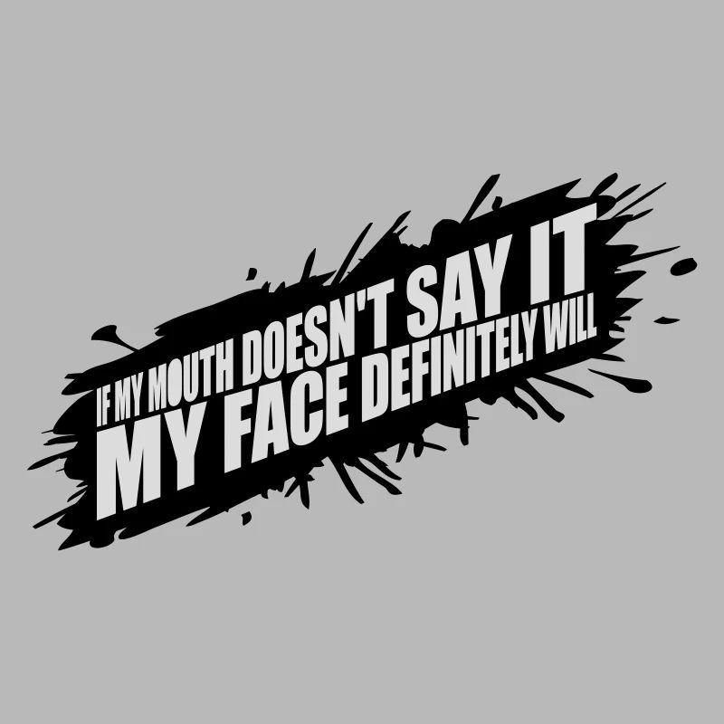 my face definitely will