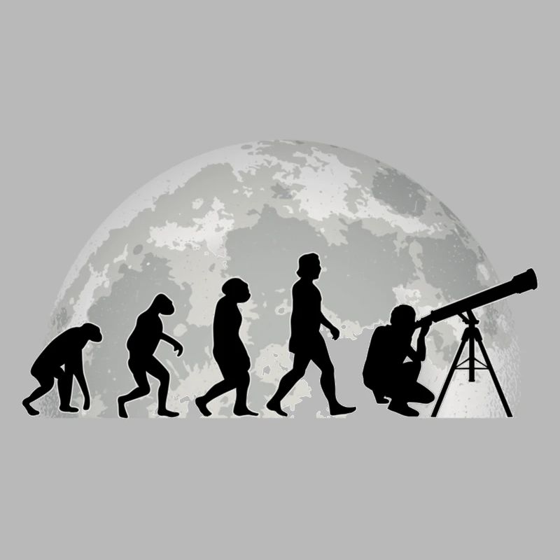 Astronomie Evolution Mond, astronomisch