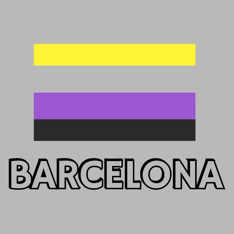 Non binary Pride Flag Barcelona