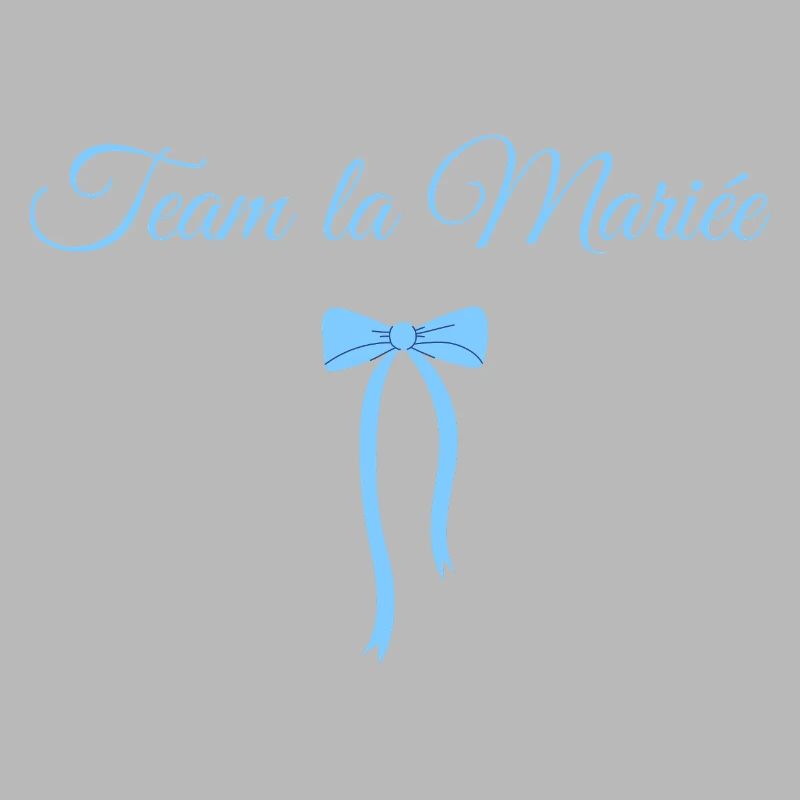 Team The Bride Blue Bow