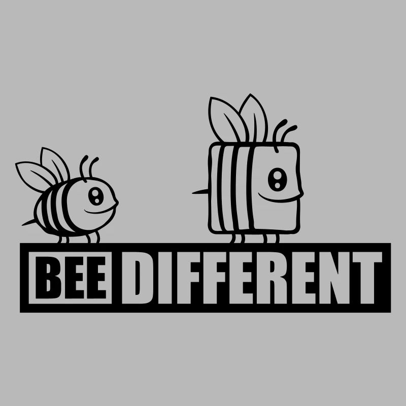 bee different Spruch Zitat