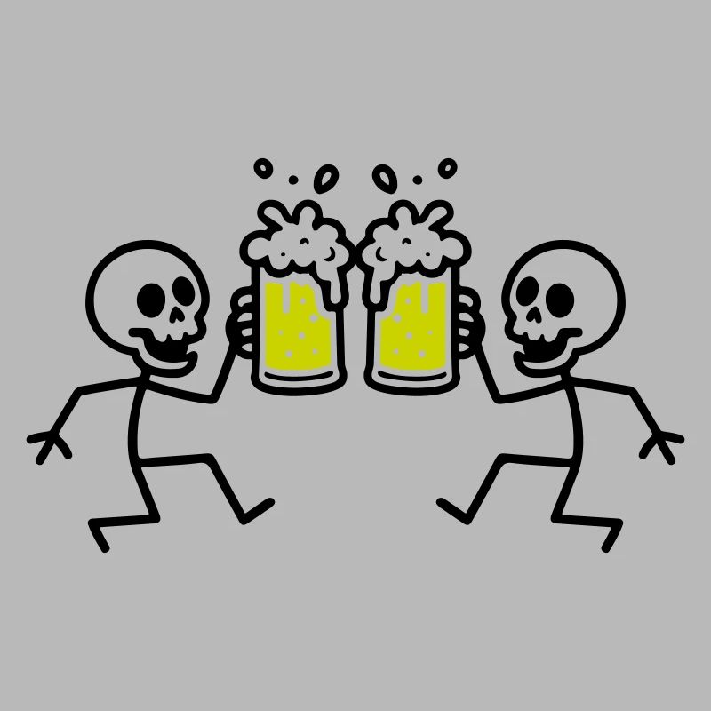 Squelette Bière Drôle