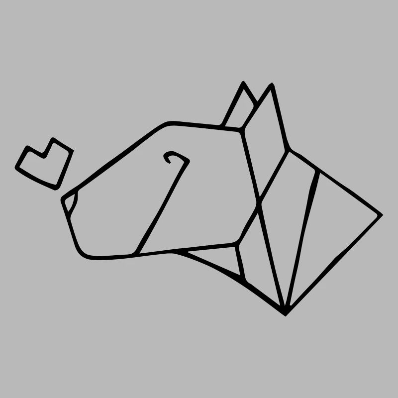 Bullterrier mit Herz