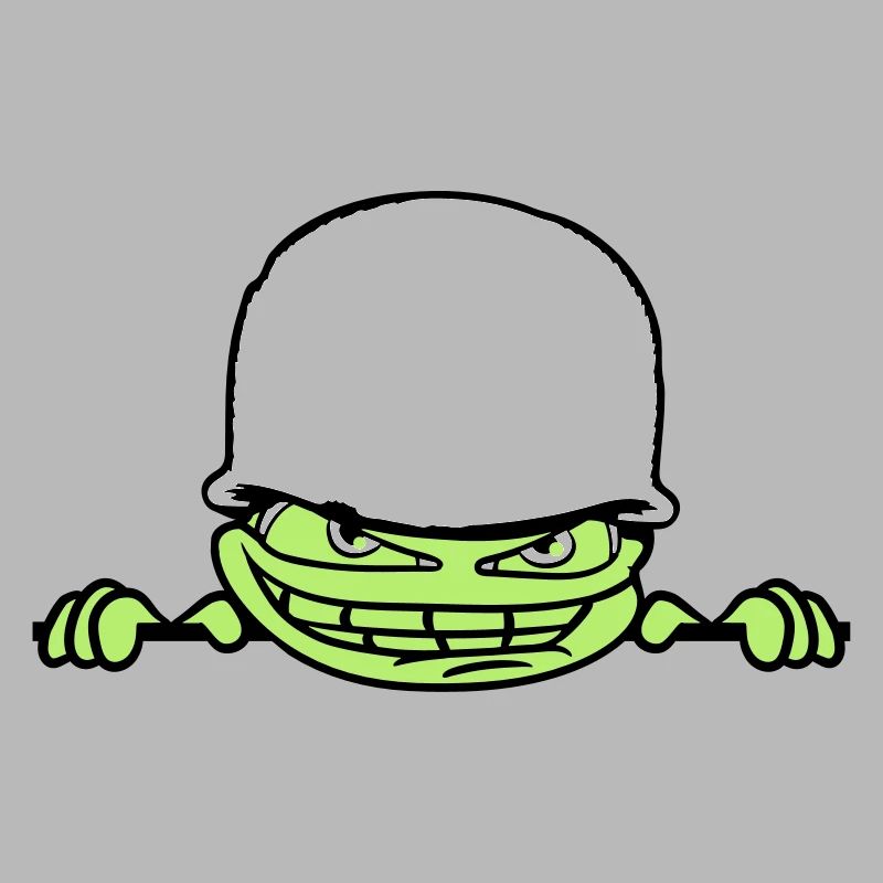 wand mauer gesicht kopf soldat tarnmuster krieg ar