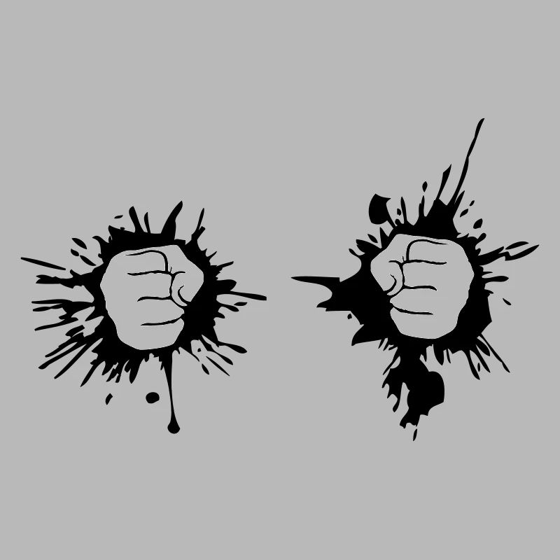 2 mains baisse dab couleur graffiti main poing