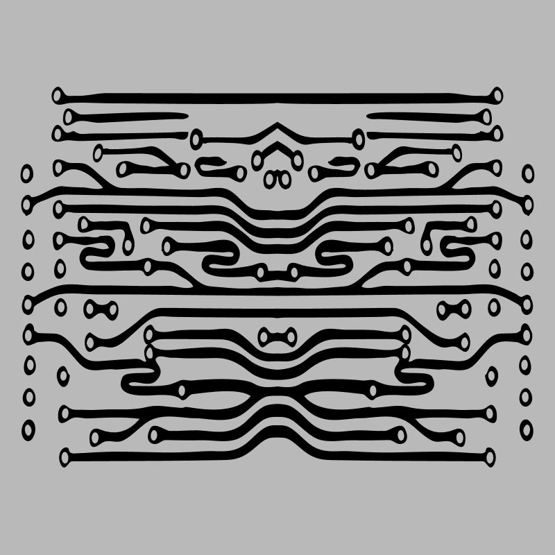 design lines microchip disk pattern cool lines
