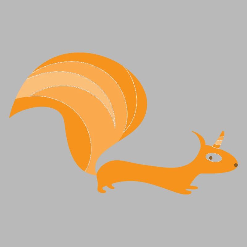 Eichhörnchen mit Einhorn (b)
