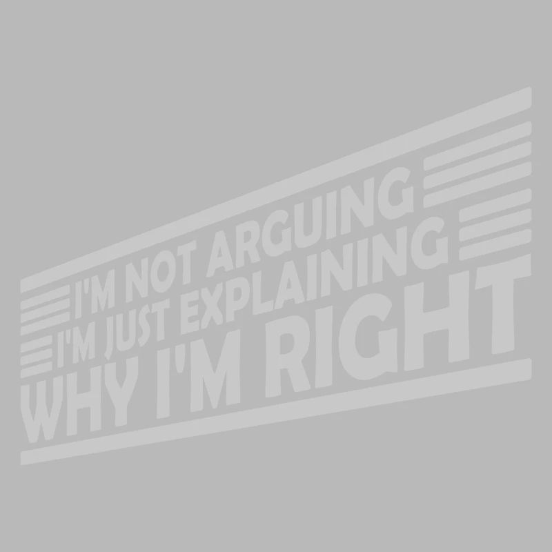 I m not arguing
