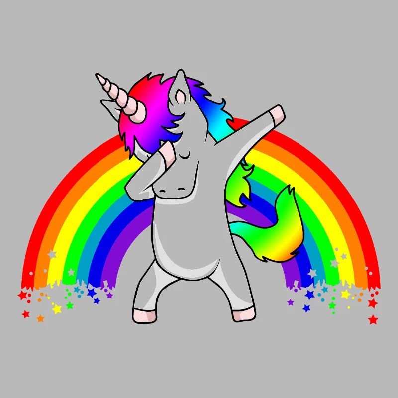 Dabbing Unicorn Regenbogen Dab Dance Einhorn Kind