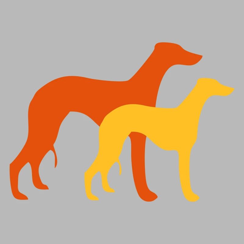 2 whippets 2 couleurs