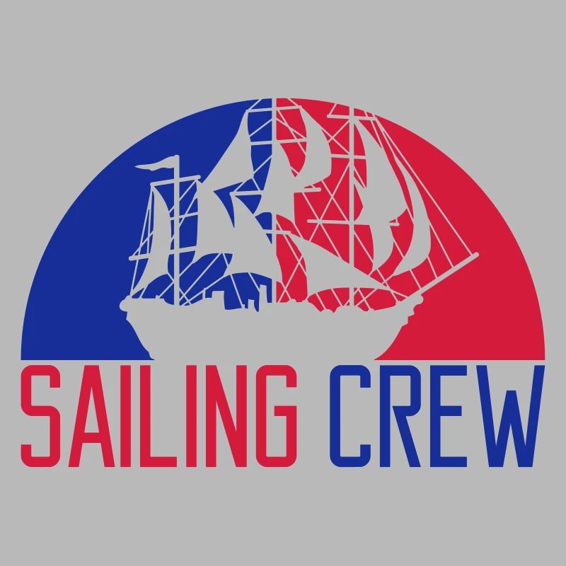 Sailing crew sailing ship