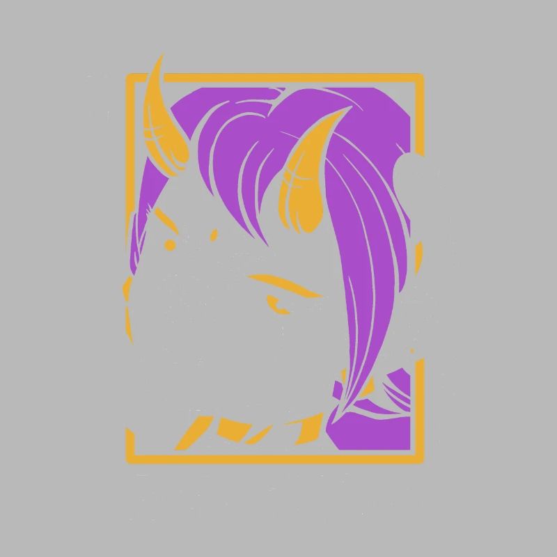 Anime Ghost Dark Flame Spooky Devil Girl Design