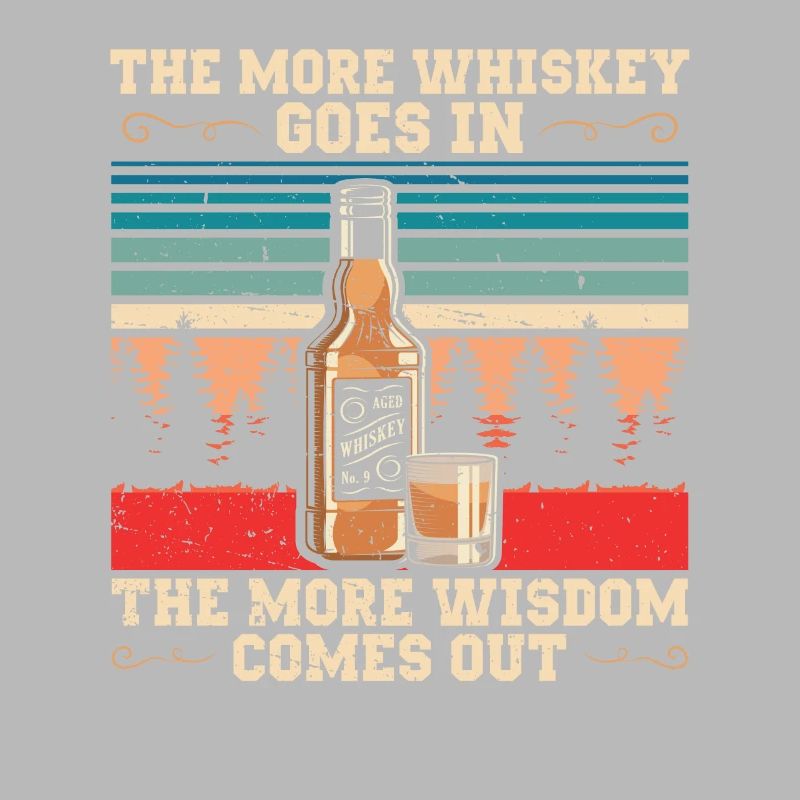 Plus il y a de whisky dans | Chemise Bourbon Drinker