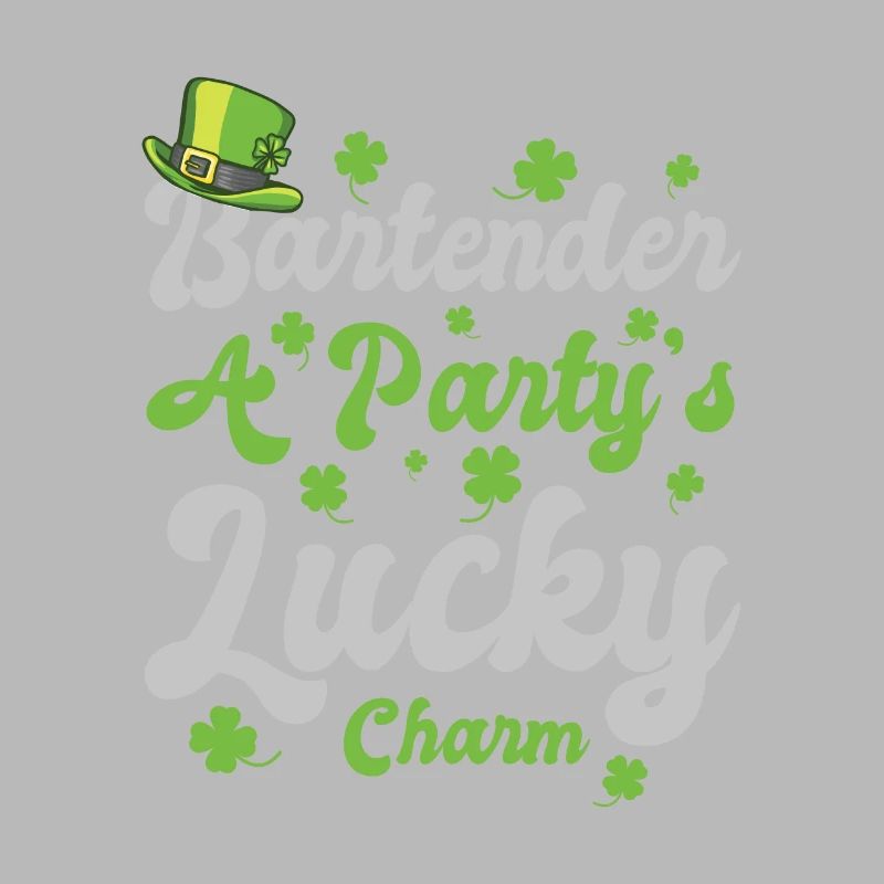 Barman de feuilles de trèfle de la Saint-Patrick