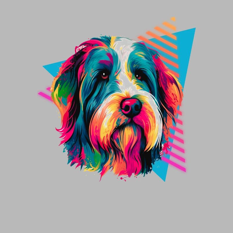 Bearded Collie 80s Style