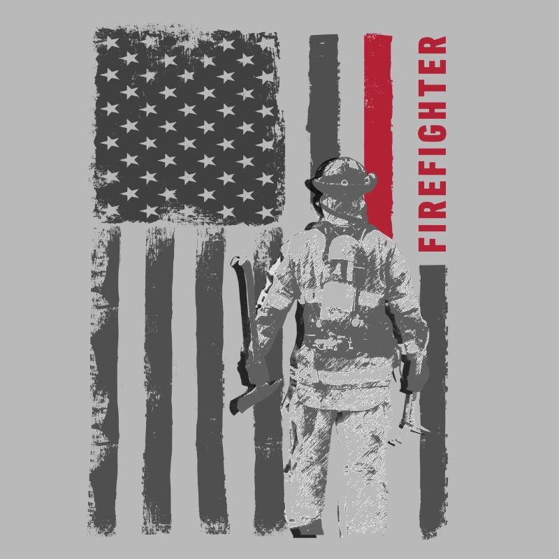 Firefighter Firefighter funny USA gift help