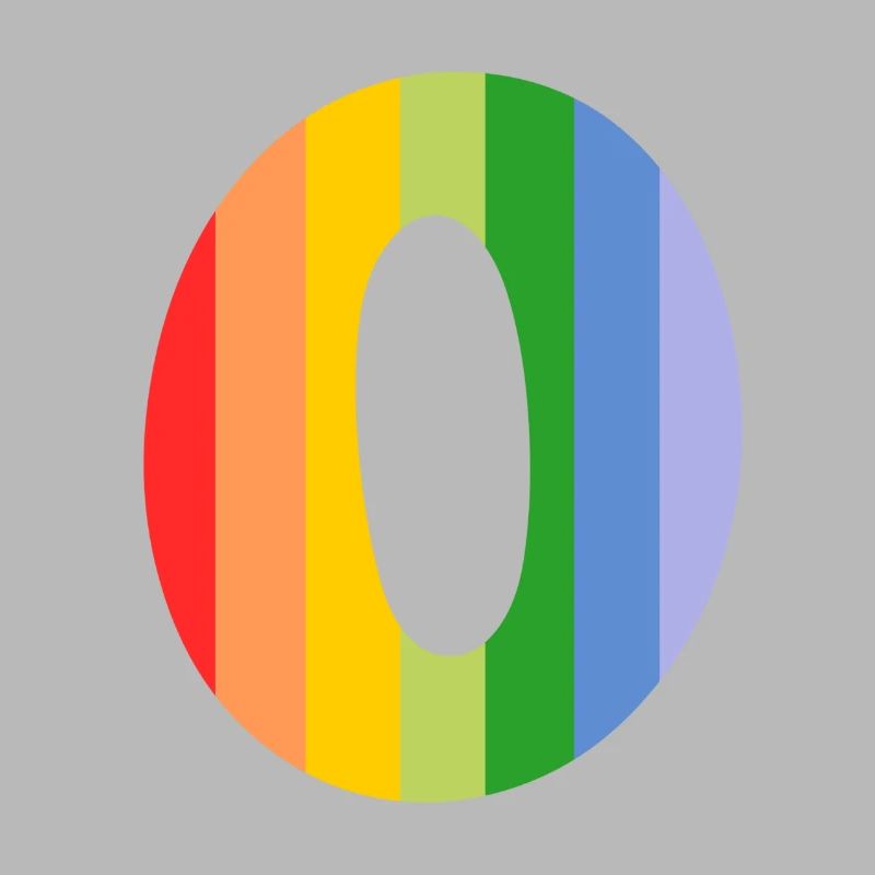 Buchstabe oder Regenbogen