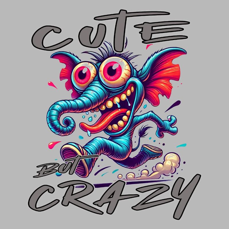 Cute but Crazy Elephant Comic Style