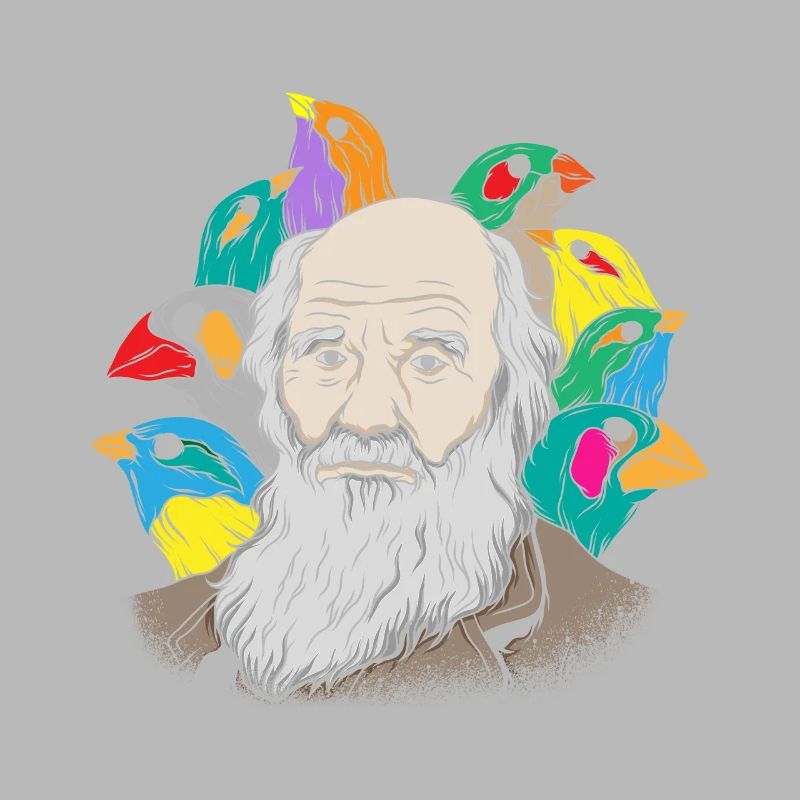 Charles Darwin Portrait Gift Evolution