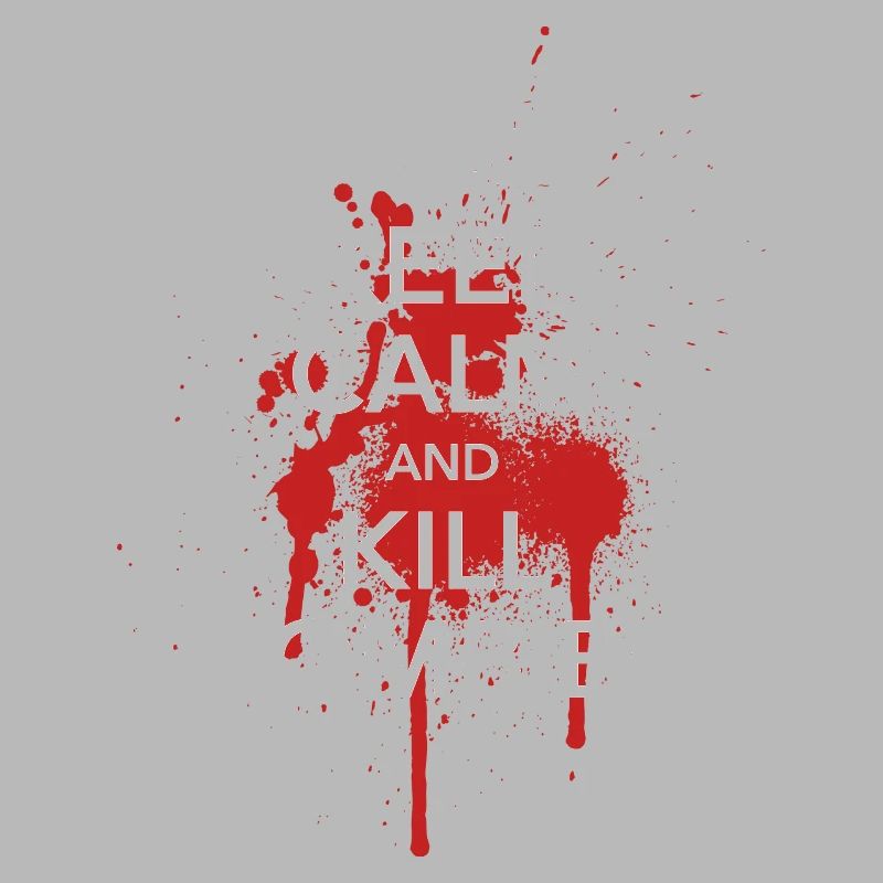 keep calm and kill zombies Halloween Blut Krone